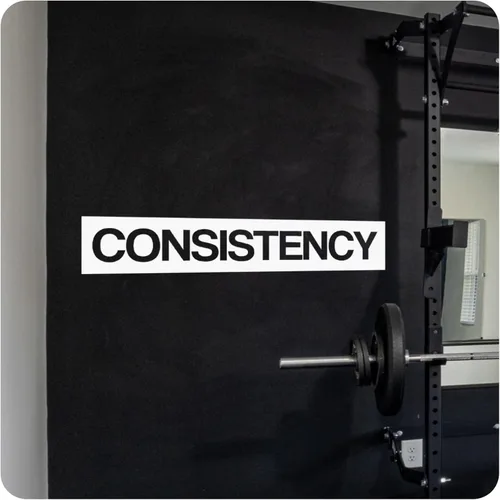 Vista 8 de My Vinyl Story - Adhesivo motivacional para pared, con texto en inglés "Consistency", decoración de vinilo para afirmación positiva, hogar, oficina