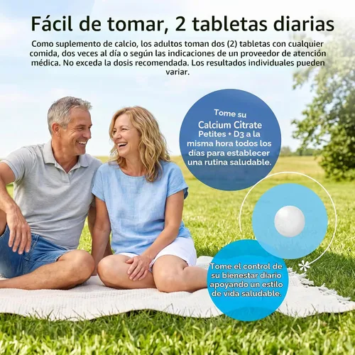 Vista 7 de 21st Century Citrato de calcio + D3 Petites, fácil de tragar, 200 unidades Citrato de calcio altamente absorbible con vitamina D3, Compare VS.