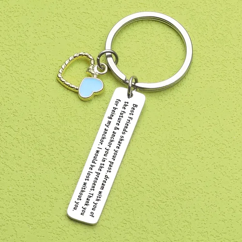 Vista 7 de Llavero de mejores amigos para mujeres, regalo de mejor amiga, llavero de primo, llavero de mejor amiga, joyería de graduación