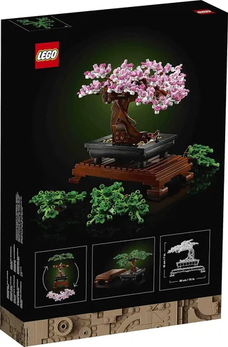 Vista 3 de Lego - Juego de 2: árbol bonsái 10281 y ramo de flores silvestres 10313