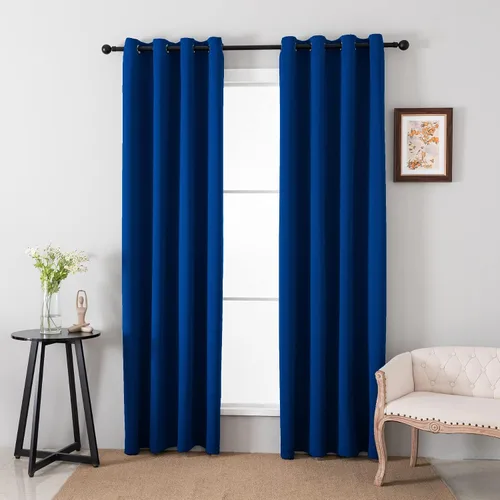 Vista 29 de Pickluc - Paneles de cortinas opacas con ojales, cortinas para bloquear la luz para el dormitorio, aisladas térmicamente, reducción de ruido