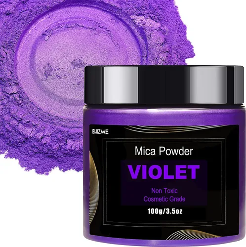 Vista 9 de Pigmento en polvo de mica negra (3.53 onzas), polvo de mica metálica de grado cosmético para resina epoxi, brillo de labios, jabón, fabricación