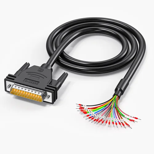 Vista 11 de Paquete de 4 conectores DB9 a extremo de cable desnudo D-SUB de 9 pines RS232 Serial Cable de extensión doble blindado, hembra a cables de 9