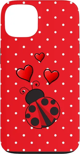 Vista 7 de Ladybug - Carcasa para iPhone 17, diseño de lunares rojos y blancos