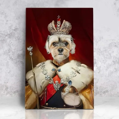 Vista 48 de Awesometik Impresión en lienzo personalizada retrato real de mascota a partir de foto, retrato personalizado del Renacimiento, retratos, retratos 20