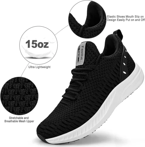 Vista 3 de Feethit - Tenis de correr modernos para hombre antideslizantes, ligeros, transpirables y de malla