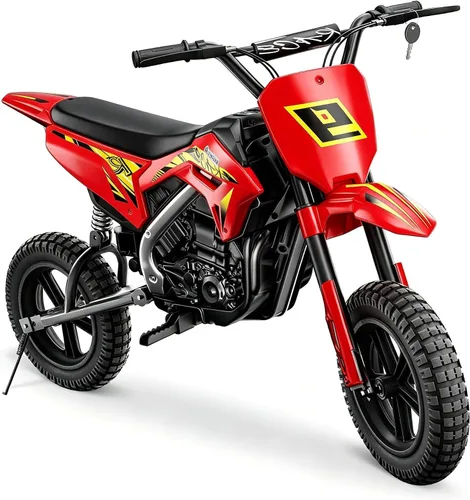 Vista 11 de Bicicleta eléctrica de 24 V para niños, acelera tp 11 MPH, Dirt Bike Azul