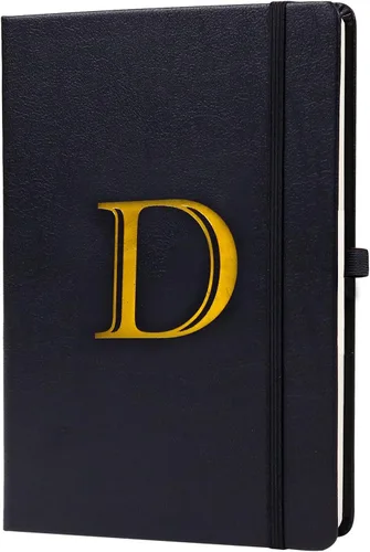 Vista 10 de Cuaderno de negocios para hombres y mujeres, cuaderno A5 con A-Z, cuaderno de papel de escritura de doble cara con divisores, diario de viaje