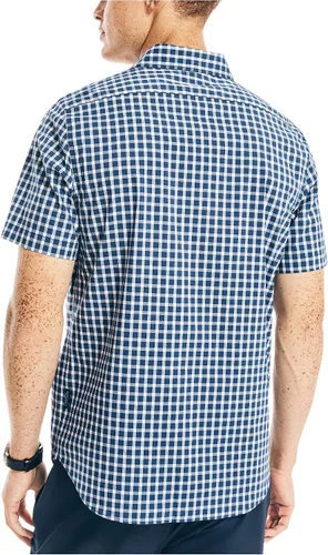 Vista 3 de Nautica Camisa de manga corta a cuadros Navtech para hombre