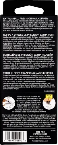 Vista 12 de Tweezerman Cortaúñas XS para mascotas - Cortador de uñas profesional manual