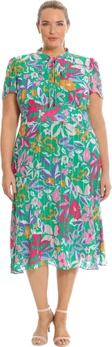 Vista 5 de Maggy London Vestido midi de manga corta con estampado floral para mujer
