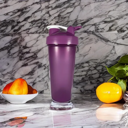 Vista 3 de Vaso Shaker 20oz con bola licuadora y tapa (rosa)