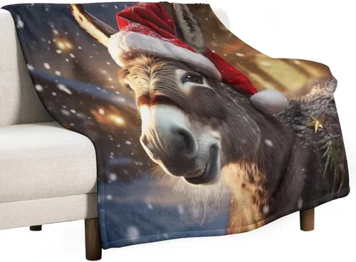 Vista 15 de Mantas suaves y mantas para sofá, casa de Navidad y pan de jengibre, manta de microfibra suave y acogedora manta de microfibra para hombre, casa