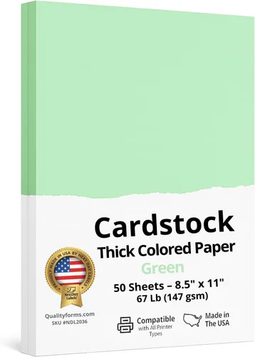 Vista 7 de NextDayLabels Papel de cartulina de color, 50 hojas, "8-1/2" x 11"", color crema, 67 libras (147 gsm), papel de color grueso para manualidades