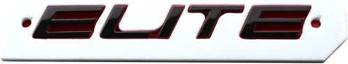 Vista 5 de 1 emblema trasero de élite de repuesto para automóvil 2020-2022 08F20-THR-100G (línea negra/roja)