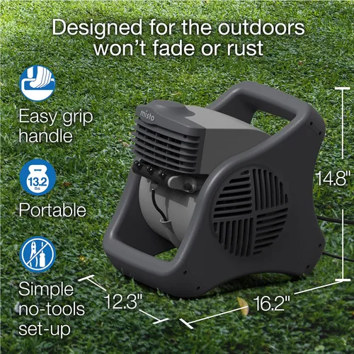 Vista 6 de Ventilador y vaporizador Lasko 7050 Misto al aire libre