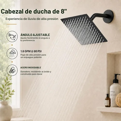 Vista 4 de Compatible con Moen Posi-Temp - Kit de molduras de ducha de válvula de repuesto para grifo de ducha de válvula 2510, 2520, 2570, 2590 con cabezal