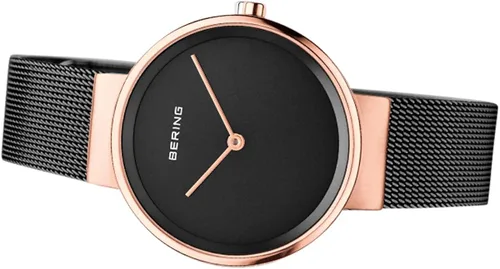 Vista 4 de BERING Reloj analógico unisex de cuarzo con correa de acero inoxidable