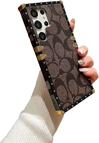 Vista 11 de Funda protectora anticaídas diseñada para Samsung Galaxy S23 Ultra de 6.8 pulgadas (marrón)