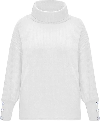 Vista 3 de Oversized Sweater Vest for Women 2023 Fall Collar Batwing Long Sleeve V Neck Cozy Knit Elegant Pullover Jumper Top