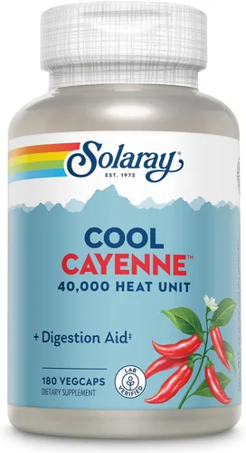 Vista 8 de Solaray Cayena fresca, 90 cápsulas