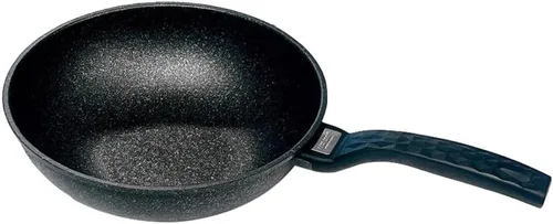 Vista 6 de Prolinemax 8 "mármol wok antiadherente cocina sartén olla 5 capas mármol wok utensilios de cocina