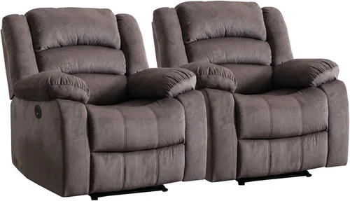 Vista 11 de EBELLO Silla reclinable eléctrica clásica, de piel sintética, silla reclinable eléctrica de gran tamaño con cojín suave y respaldo, sofá con cómodo