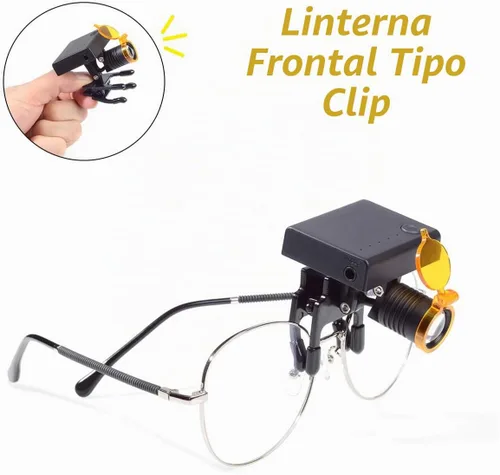 Vista 2 de Cabeza 3W para gafas con clip óptico tipo + caja de almacenamiento (3W)