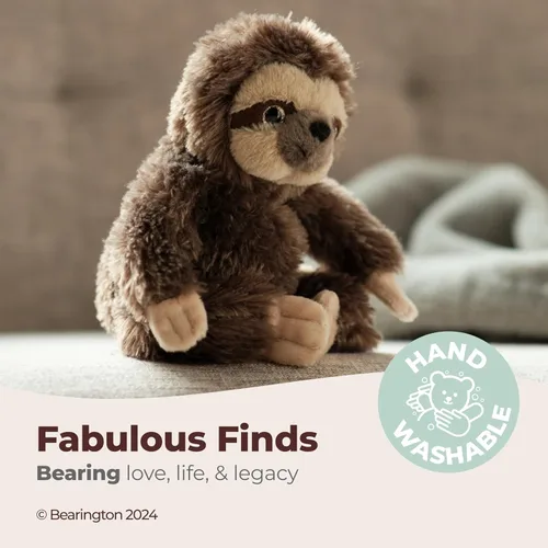Vista 3 de Bearington Perezoso de Peluche Animal de Peluche Perezoso Juguete de Peluche Peluches de la Selva para Adolescentes, Niños, Chicos y Chicas