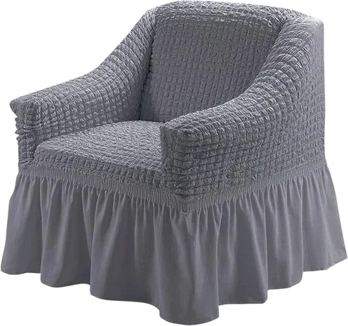 Vista 17 de Jeloris Funda Protectora Elástica para Sofá de Dos Plazas de Fácil Ajuste con Falda, Protector de Muebles Universal Duradero Lavable de Alta Beige
