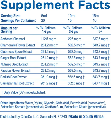 Vista 7 de Tummy Calm Dr. Kids Gotas de gas natural para niños a partir de 1 año, 5 onzas líquidas Simethicone-Free, Fast-Acting, Liquid Dietary Supplement