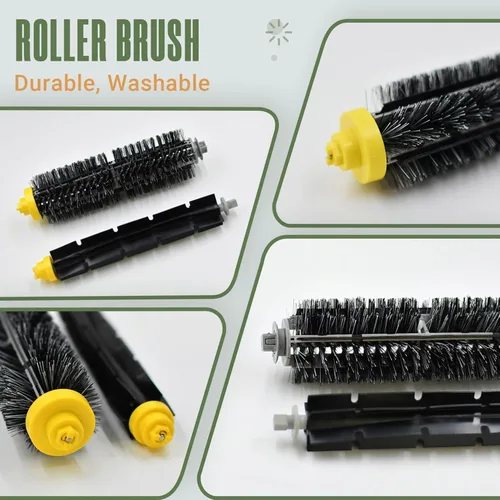Vista 4 de Piezas de repuesto Kit de accesorios para iRobot Roomba 675 694 692 614 670 677 671 691 676 639 679 615 600 Series Robot aspirador, 1 cepillo