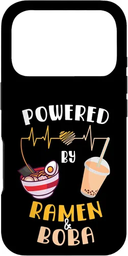 Vista 30 de Powered by Ramen & Boba Tea - Linda funda Kawaii Ramen Soup para iPhone 17