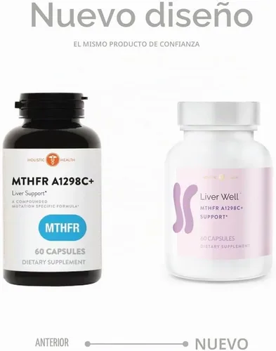 Vista 2 de MTHFR A1298C+ Soporte Hepático 60 Cápsulas