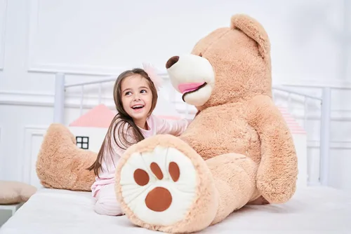Vista 7 de IKASA - Oso de peluche gigante, animales de juguete (Marrón, 63 pulgadas)