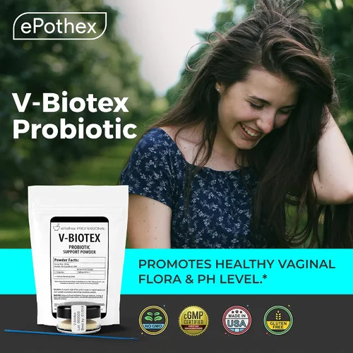 Vista 4 de EPOTHEX V-Biotex - Polvo probiótico Pure L. Crispatus Probiótico vaginal Promueve la salud vaginal y urinaria Apoyo para la infección por