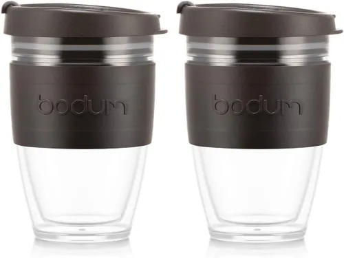 Vista 3 de Bodum Joy Cup - Taza de viaje de doble pared, 8 onzas