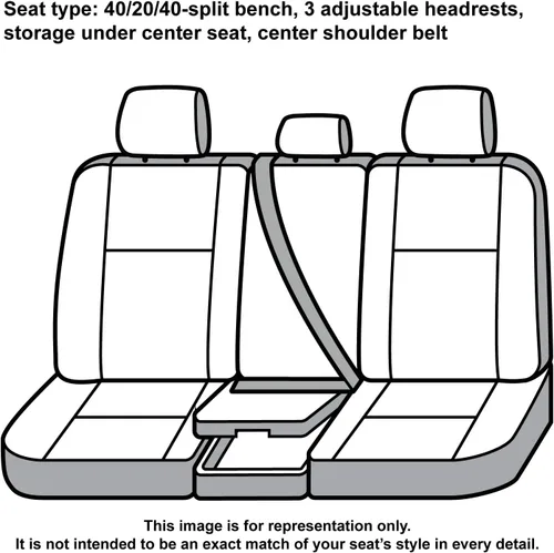 Vista 7 de Covercraft Carhartt SeatSaver - Fundas de asiento personalizadas Compatible con Ford F-150 2015-2018 1ª fila 40/20/40 asiento de banco, grava