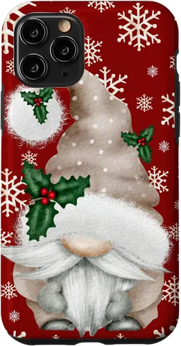 Vista 29 de Aesthetic Snowflake Cute Winter Gnome for Christmas Grandma Case for iPhone 17