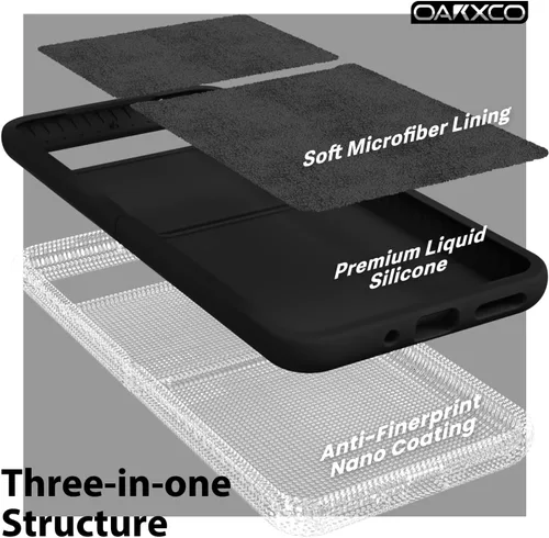 Vista 5 de oakxco Funda para teléfono Motorola Moto Razr 2023 de silicona líquida, gel de goma suave con agarre delgado y lindo para mujeres y hombres, funda