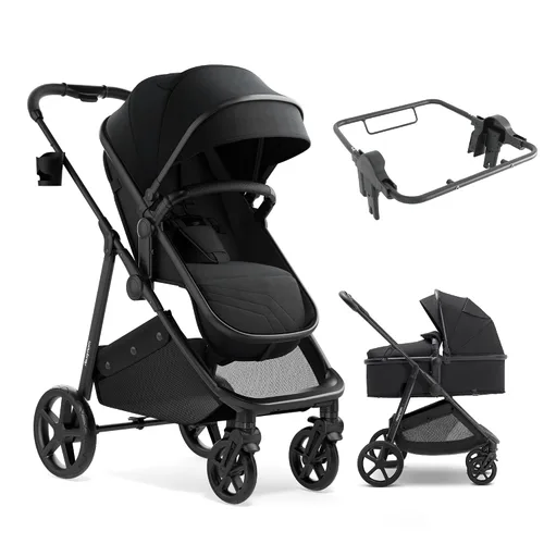 Vista 10 de Mompush Wiz - Cochecito 2 en 1 con adaptador Chicco, asiento reversible Caqui