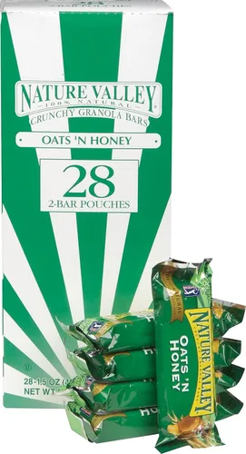 Vista 2 de Nature Valley 618557 Nature Valley Barras de granola crujientes de avena y miel, 1.5 onzas