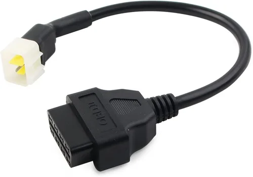 Vista 4 de 6Pins OBD2 motocicleta escáner herramienta de diagnóstico adaptador adaptador de cable, cable lector de código para Delphi