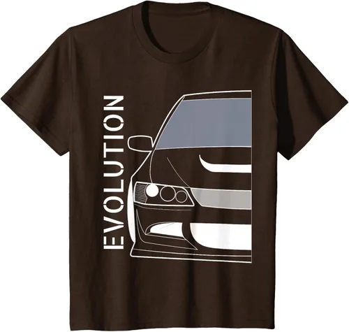 Vista 52 de Camiseta Evo 8 Design Turbo JDM Classic Legends, Negro, S