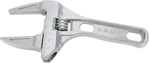 Vista 2 de Sscon Llave inglesa ajustable de 6 a 2.677 in para fontanería para baño, cocina, plata