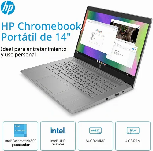 Vista 2 de Computadora portátil HP de 14" para estudiantes, edición 2026, procesador