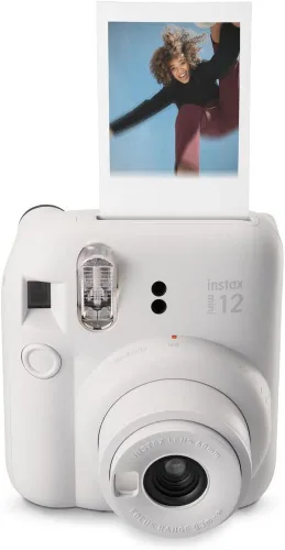 Vista 5 de Fujifilm instax Mini 12 - Cámara instantánea con paquete de 40 películas de disparo, color blanco arcilla