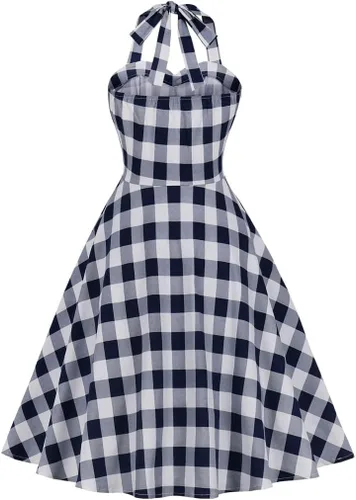 Vista 2 de IDOPIP Vestido de fiesta de Navidad para mujeres y niñas, vestido de tutú a cuadros rojos con capa con capucha, disfraz familiar a juego