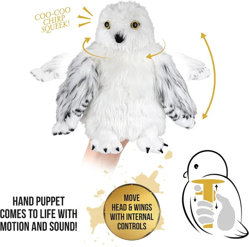 Vista 8 de The Noble Collection Marioneta de peluche interactiva electrónica Hedwig