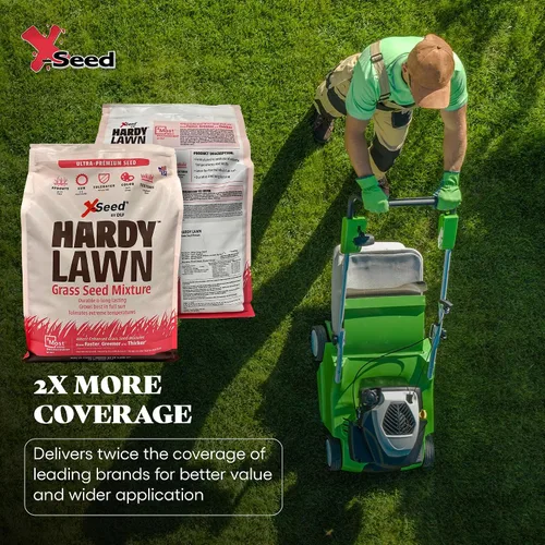 Vista 4 de X-Seed Mezcla de semillas de césped ultra premium, 7 libras